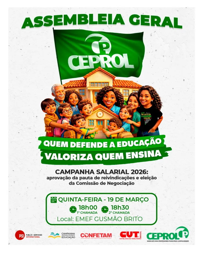 CHAMADA PARA ASSEMBLEIA GERAL DO CEPROL 19/03